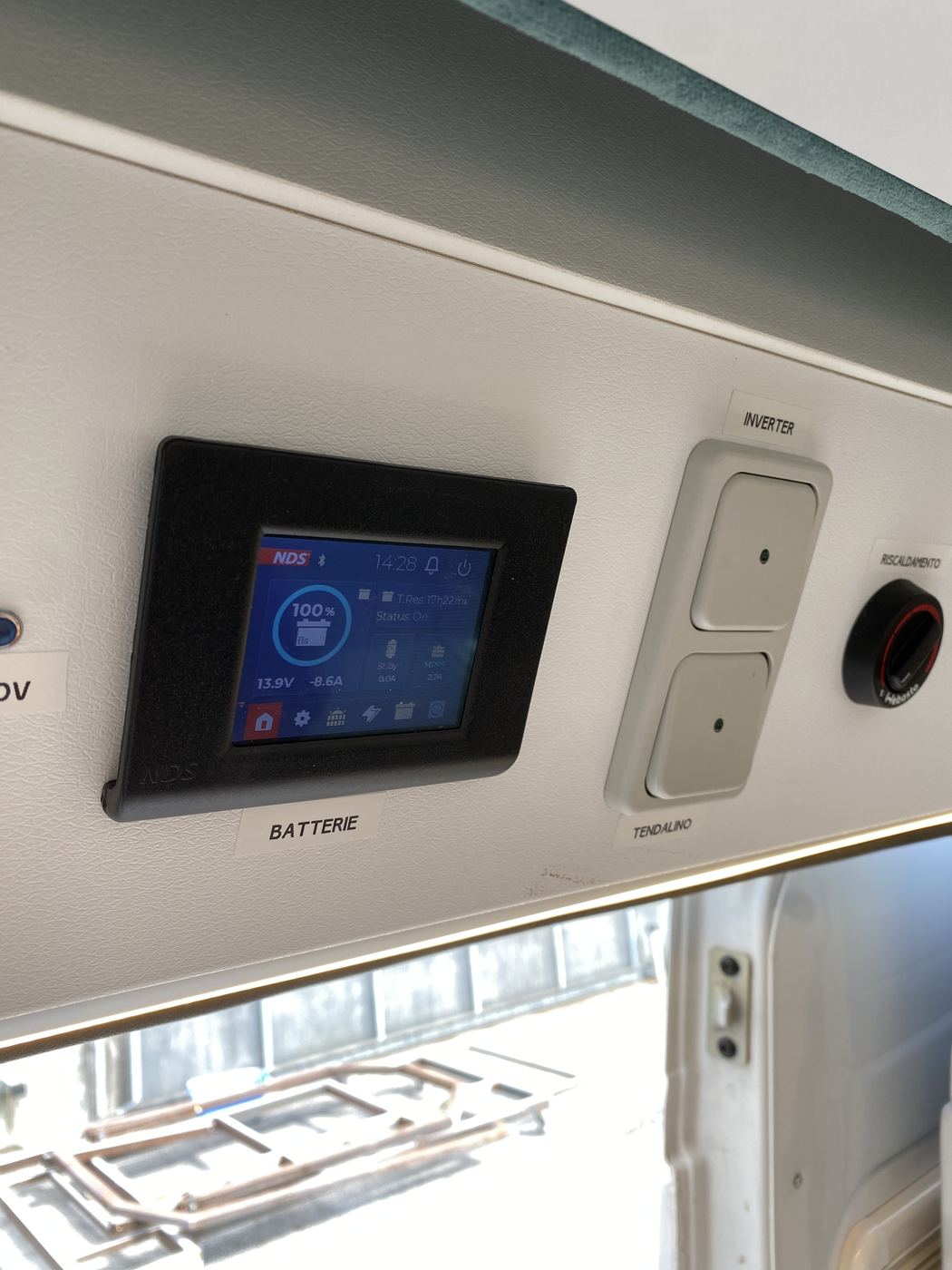 Utopia 540 Lounge, pannello di controllo